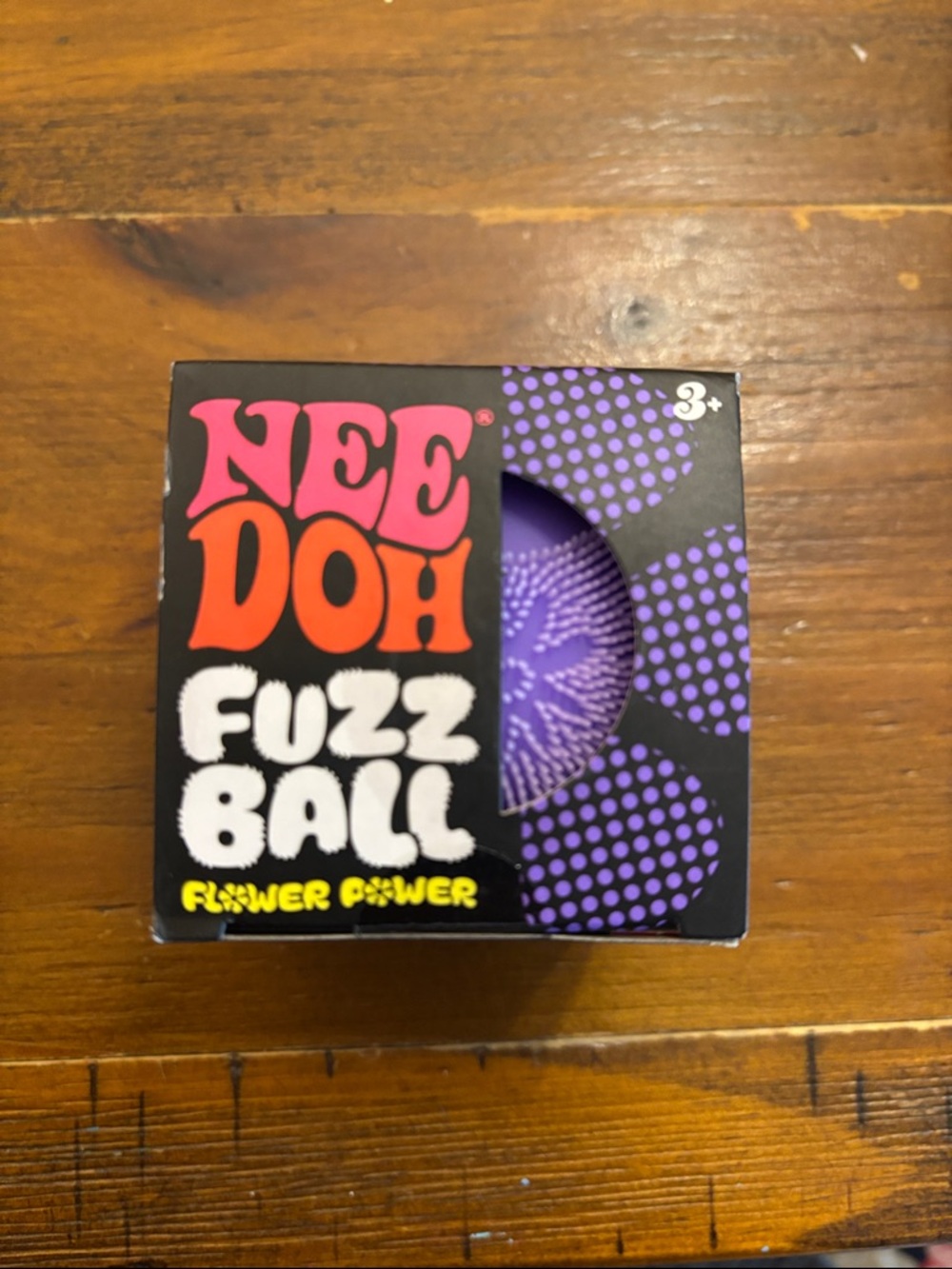 NeeDoh Fuzz Ball Flower Power - purple